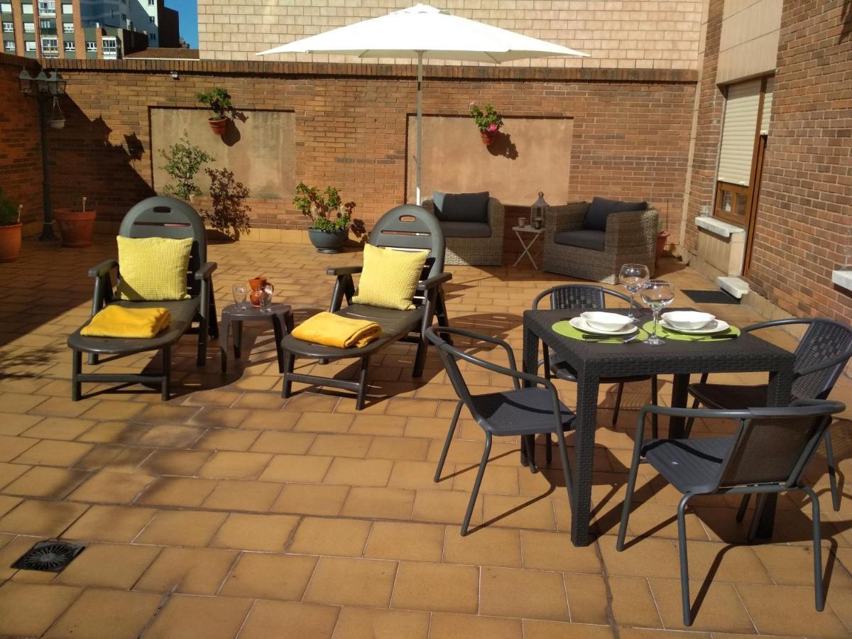 Appartamento Espronceda 22 Terraza Privada Gijón Esterno foto
